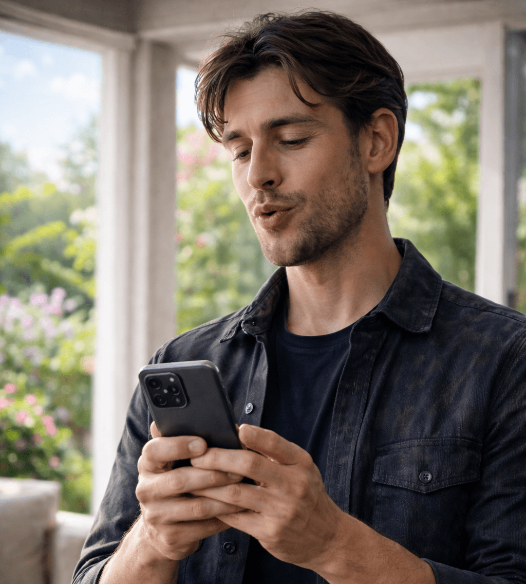 Patient training with app